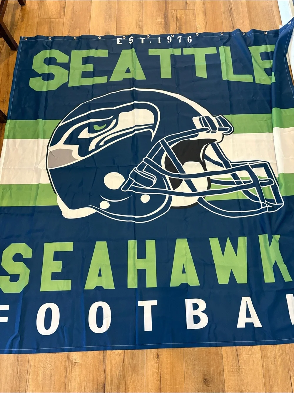 Seattle Seahawks Football Helmet Shower Curtain